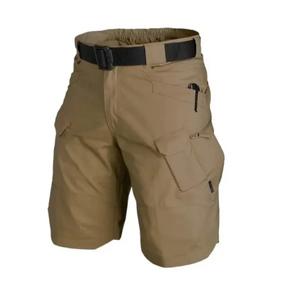 Men's Cargo Shorts – Relaxed Fit – Breathable Lightweight Fabric – 6 Zipper Pockets – Integrated Belt