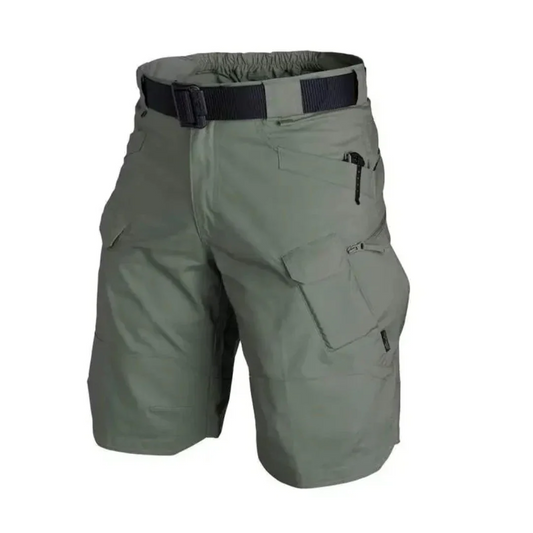 Men's Cargo Shorts – Relaxed Fit – Breathable Lightweight Fabric – 6 Zipper Pockets – Integrated Belt