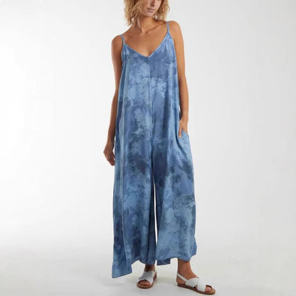 Women's Maxi Dress – Loose Fit – Adjustable Straps – Breathable Lightweight Fabric