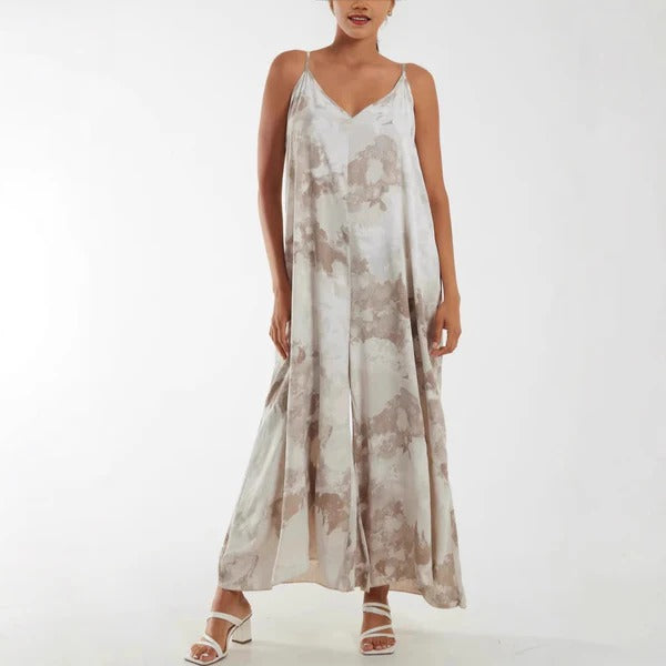 Women's Maxi Dress – Loose Fit – Adjustable Straps – Breathable Lightweight Fabric