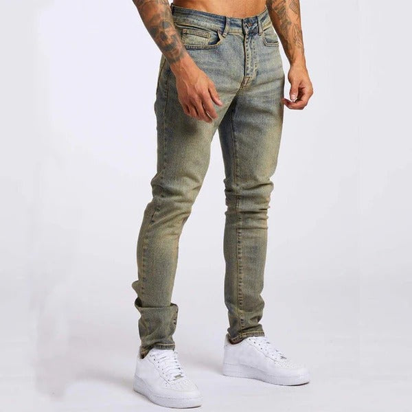 Men's Jeans – Slim Fit – Stretchable Denim – Full Length – For Casual Wear