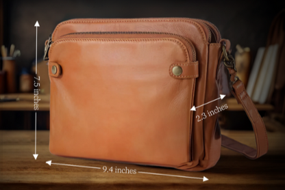 Isla Crossbody Bag | Zipper Closure Adjustable Strap Bag