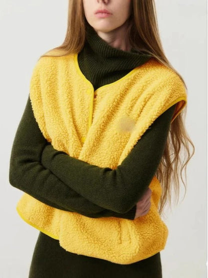 Women's Vest – Relaxed Fit – Simple Button Closure