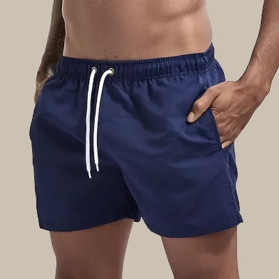 Men's Swim Shorts – Relaxed Fit – Quick-Drying – Mid-Length – Drawstring Closure