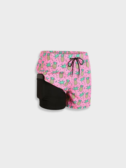 Men's Swim Trunks – Relaxed Fit – Quick-Drying – Mid Length – Drawstring Waist