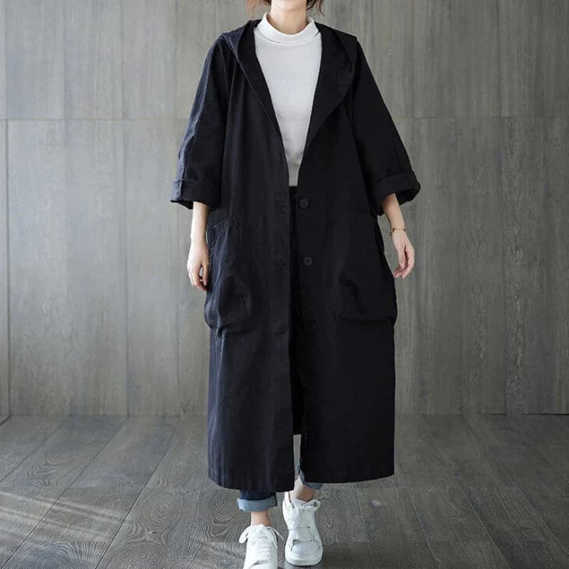 Célina - Oversized trenchcoat med store sidelommer