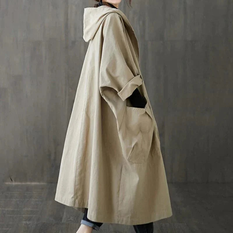 Célina - Oversized trenchcoat med store sidelommer