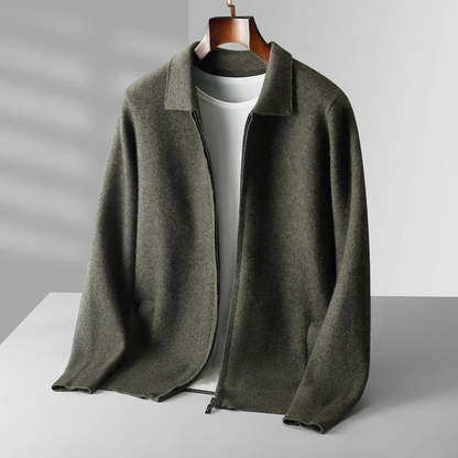 Men's Vest – Regular Fit – Soft Knit – Zipper – Ribbed Edge – With Pockets