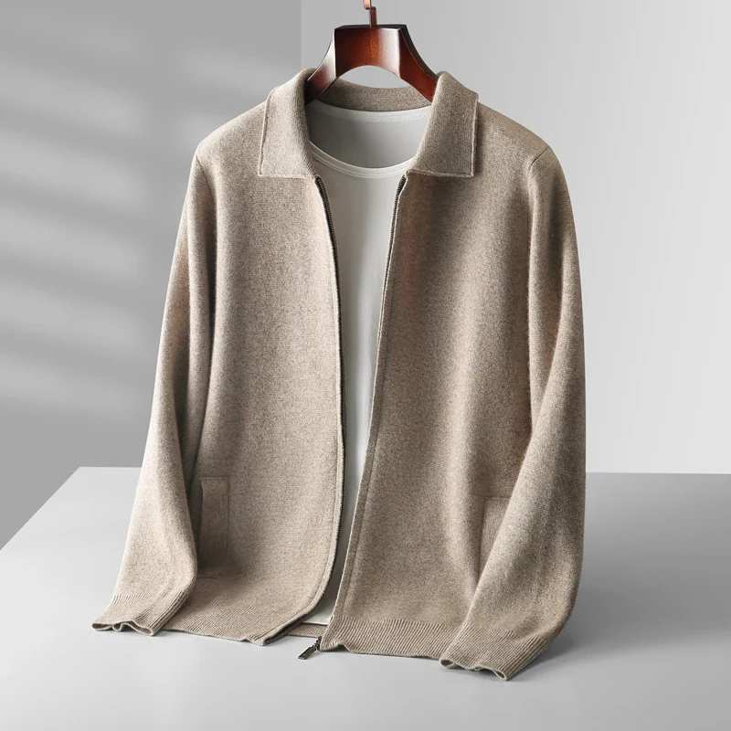 Men's Vest – Regular Fit – Soft Knit – Zipper – Ribbed Edge – With Pockets