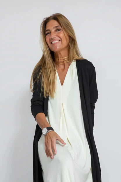 Women's Maxi Dress - Sleeveless V-neck - Light and Flowy Fit - Elegant Long Style