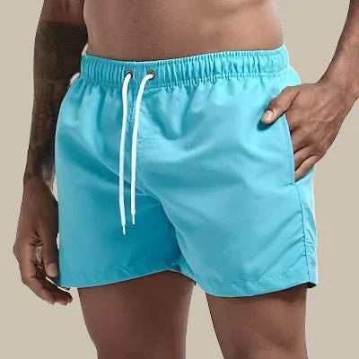 Men's Swim Shorts – Quick-Drying – Relaxed Fit – Elastic Waist with Drawstring