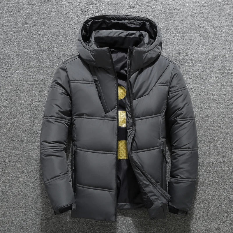 Men’s Jacket - Synthetic - Hip Length - Hooded - Full Zip