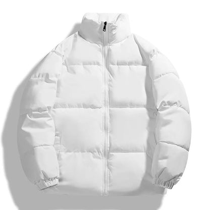 Men's Puffer Jacket – Oversized Fit – Padded Quilted – High Collar – Casual Look