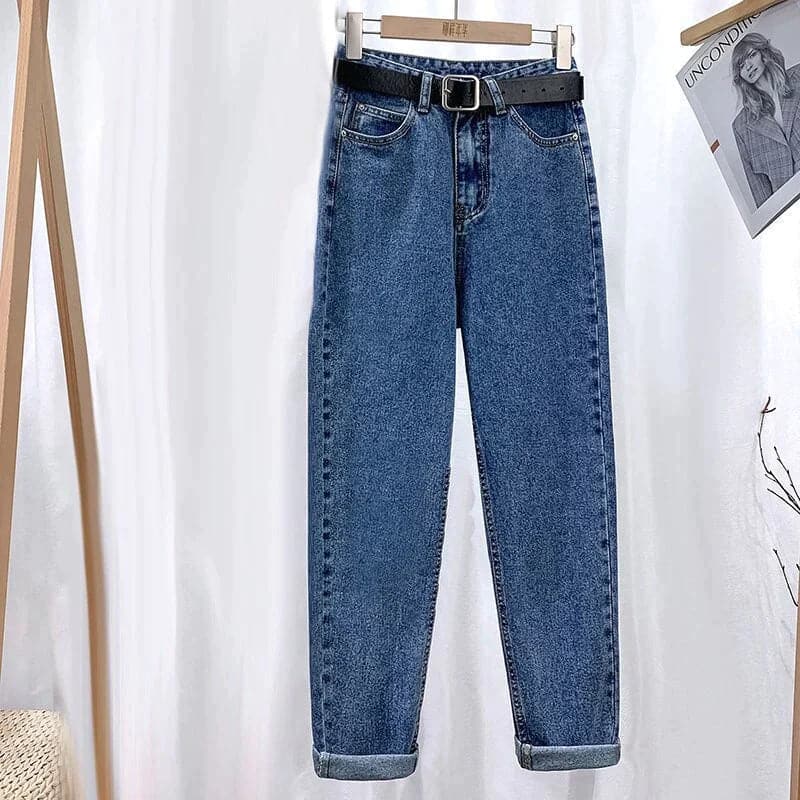 Dame Jeans - Højtaljet - Straight Leg - Klassisk 5-Lomme Design - Casual Komfort