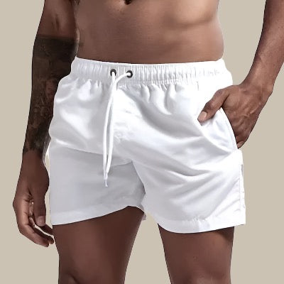 Men's Swim Shorts – Relaxed Fit – Quick-Drying – Mid-Length – Drawstring Closure