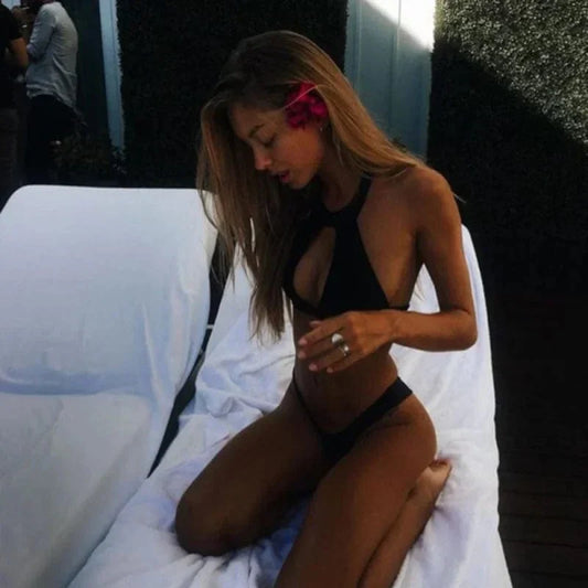 Women's Bikini Set – Cutout Detail – Tight Fit – Stretch Swimwear Fabric